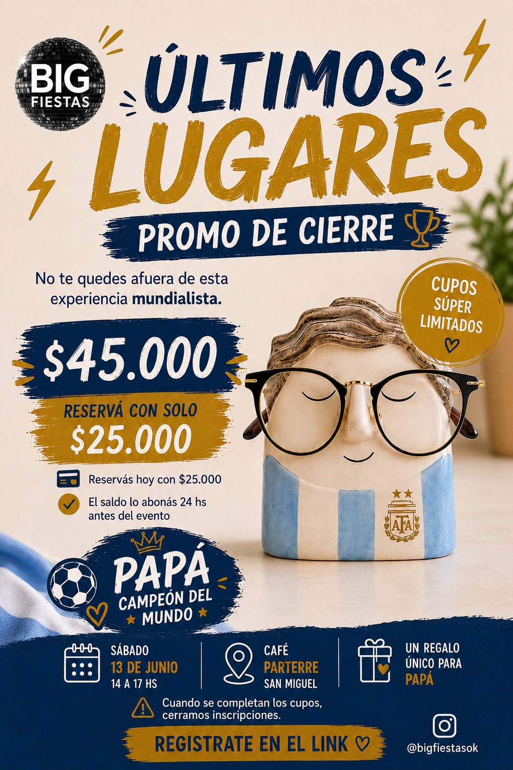 Evento de Cerámica día del Padre en San Miguel